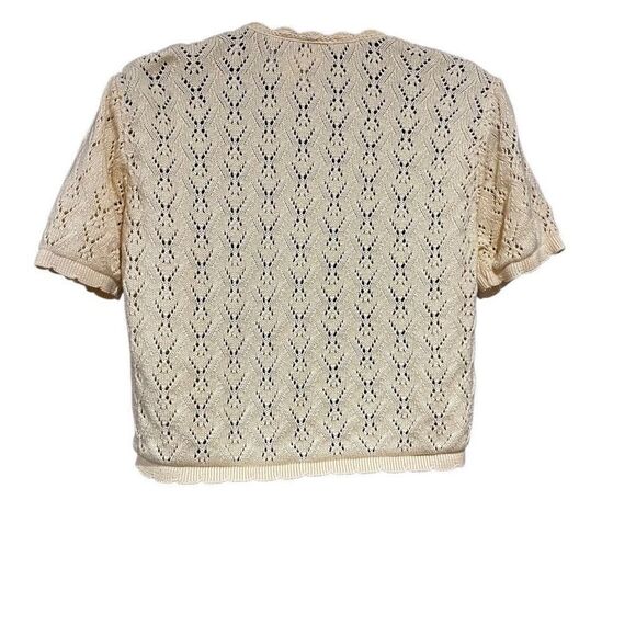 Motherhood Short Sleeved Cropped Cardigan Sweater Women’s Small - Picture 2 of 3